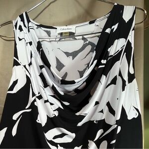 Calvin Klein Black and White Patterned Fabric